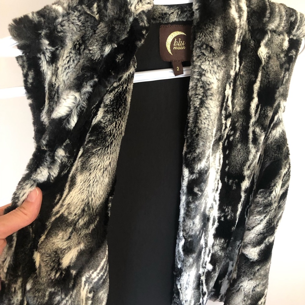 Blue Moon Faux Fur Vest